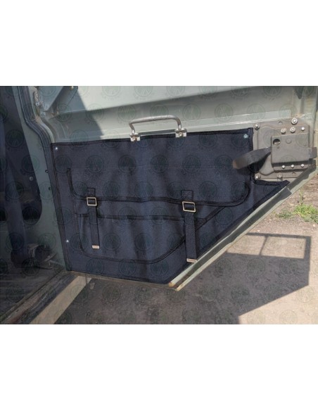 Land Rover Series 2, 2a & 3 Second Roll Cab Door Pockets Black (Pair)