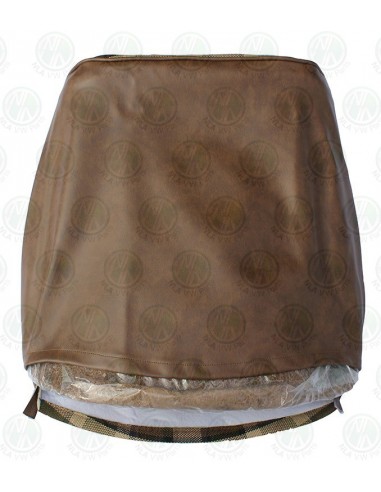 Westfalia Late Bay Full Back Seat Cover in Beige Plaid 1975 - 1979