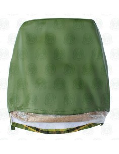 Westfalia Late Bay Full Back Seat Cover in Green Plaid 1975 - 1979 2