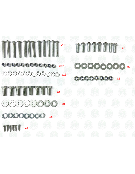 VW Pick Up Hoops Set Fitting Kit for 1953 - 1979 Single Cab & Dual Cab