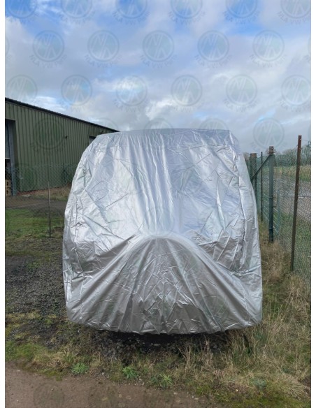 Water-Resistant Silver Van Cover