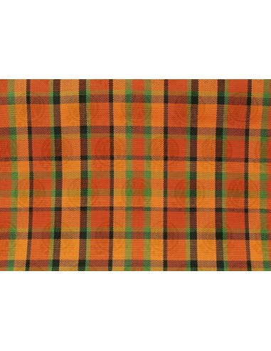 Westfalia Orange Plaid Engine Foam Cover 3/4 Width 1974-1979