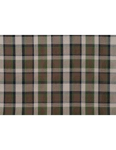 Westfalia Beige Plaid Engine Foam Cover Full Width with Spare Wheel 1974-1979 2