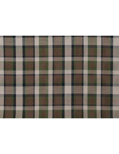 Westfalia Beige Plaid Engine Foam Cover Full Width with Spare Wheel 1974-1979