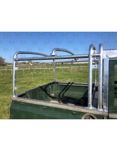 Land Rover 88 Inch Heavy Duty Hoops Without Cab Shark Teeth Set