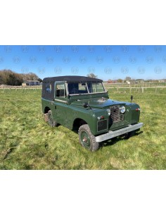 Land Rover Series 2, 2a & 3  88" Black Canvas (3 PVC Windows) 2
