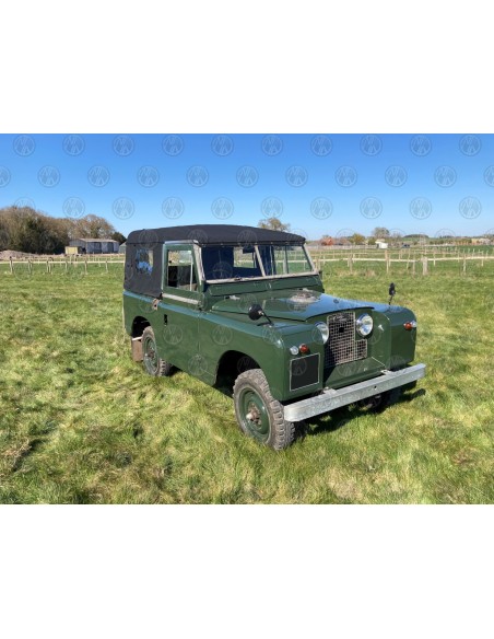 Land Rover Series 2, 2a & 3  88" Black Canvas (3 PVC Windows)