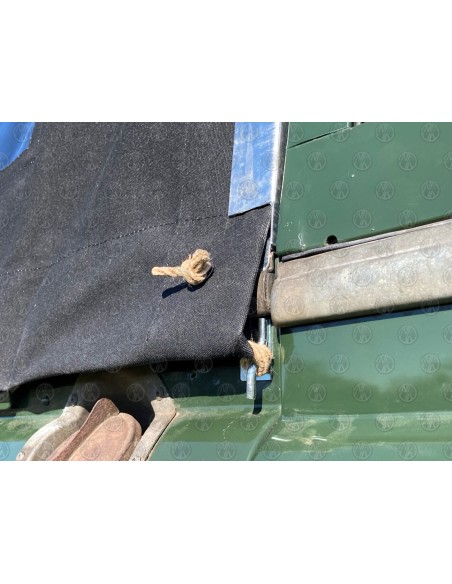 Land Rover Series 2, 2a & 3  88" Black Canvas (3 PVC Windows)