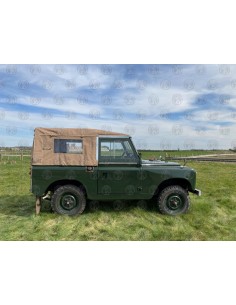 Land Rover Series 2, 2a & 3 88" Sand Canvas (3 PVC Windows)