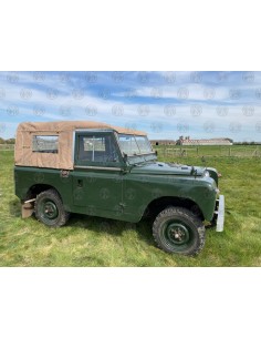 Land Rover Series 2, 2a & 3 88" Sand Canvas (3 PVC Windows) 2