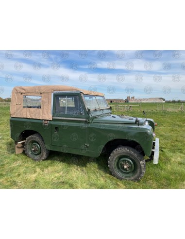 Land Rover Series 2, 2a & 3 88" Sand Canvas (3 PVC Windows)