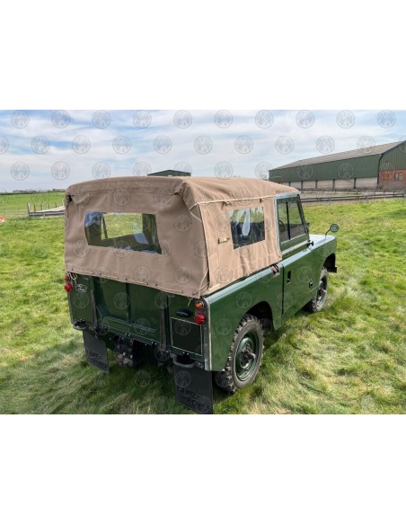 Land Rover Series 2, 2a & 3 88" Sand Canvas (3 PVC Windows)