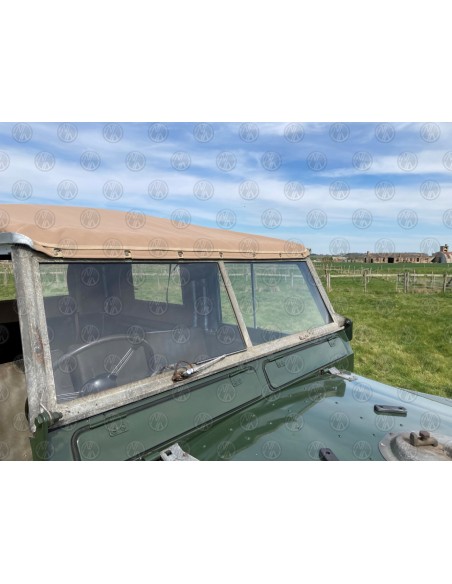 Land Rover Series 2, 2a & 3 88" Sand Canvas (3 PVC Windows)