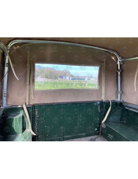 Land Rover Series 2, 2a & 3 88" Sand Canvas (3 PVC Windows)