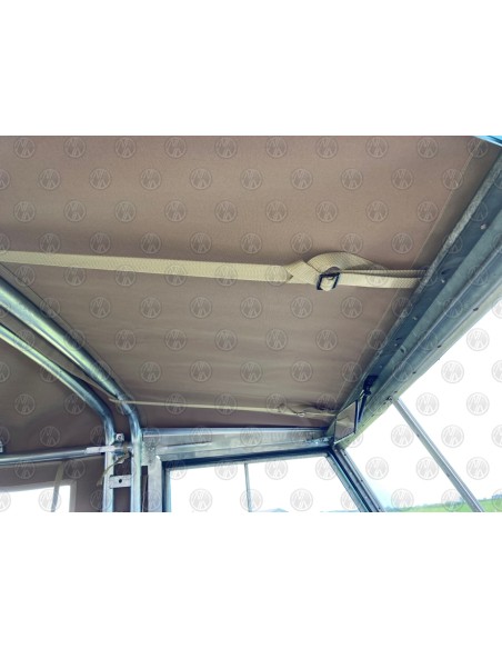 Land Rover Series 2, 2a & 3 88" Sand Canvas (3 PVC Windows)
