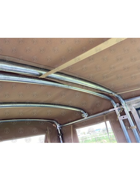 Land Rover Series 2, 2a & 3 88" Sand Canvas (3 PVC Windows)