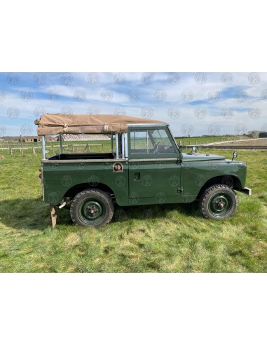 Land Rover Series 2, 2a & 3 88" Sand Canvas (3 PVC Windows)