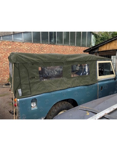 Land Rover Series 2, 2a & 3 LWB Khaki Green Canvas (5 Windows)