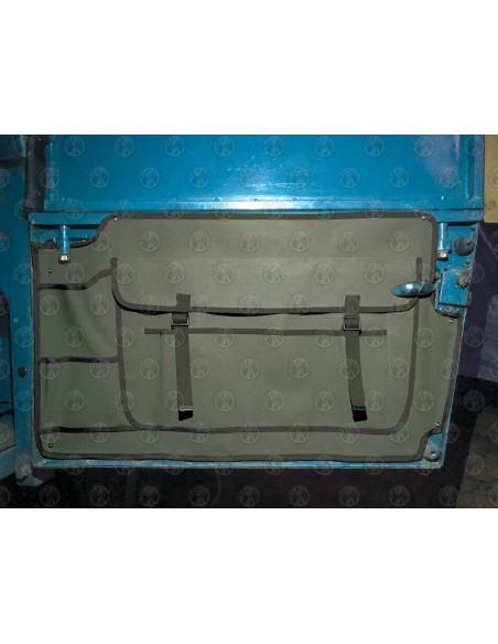 Land Rover Series 1 80" Cab Door Pockets Khaki Green (Pair)