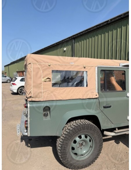 Sand Canvas Hood for Land Rover Defender 110 4-Door 3 Windows 1987-2015