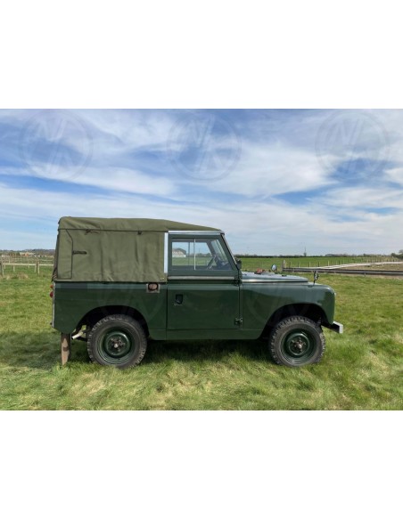 Green Canvas Hood for Land Rover Series 2 2A 3 88" 1 Rear PVC Window 1958-1985
