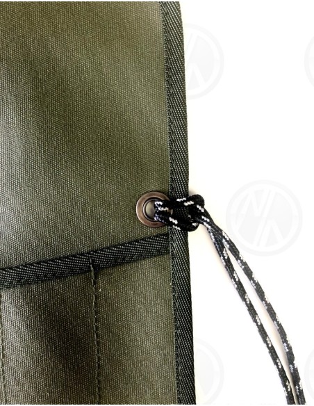 Khaki Green Canvas Tool Roll for Land Rover Series 2 2A 3 Fabric Ties 11 Pockets 1958-1985