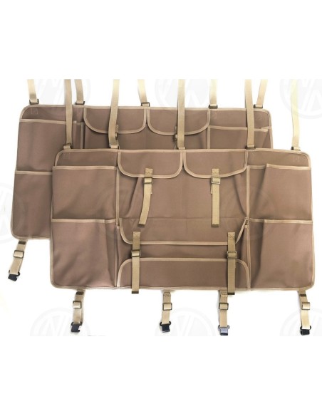 Sand Canvas Tub Storage Organiser Pair for Land Rover Series 1 2 2A 3 Defender 1948-2015