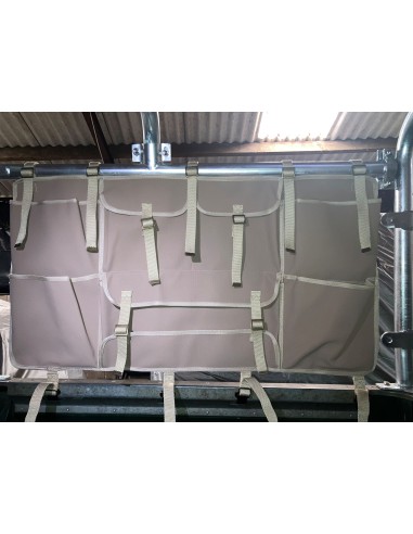 Sand Canvas Tub Storage Organiser Pair for Land Rover Series 1 2 2A 3 Defender 1948-2015