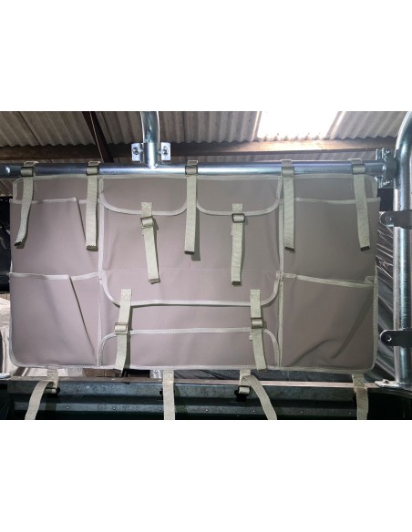 Sand Canvas Tub Storage Organiser Pair for Land Rover Series 1 2 2A 3 Defender 1948-2015