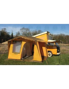 Campervan Vintage Yellow Driveaway Awning