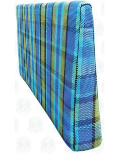 Westfalia Helsinki wedge foam cover in Beige plaid for the side seat