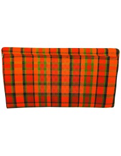 Westfalia Helsinki wedge foam cover in Orange plaid for the side seat 2