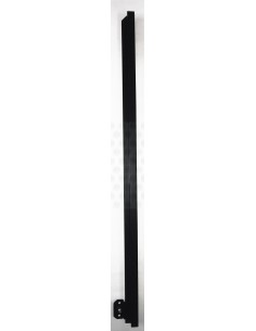 VW T2 Aluminum quarter light upright bar Black LHS