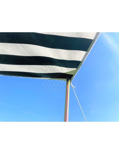 Campervan Caravan Awning Sun Canopy Black & White 2.6 x 2m