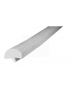 Rubber Edge Trim: Thick T Profile (solid T profile) in Grey (per metre)