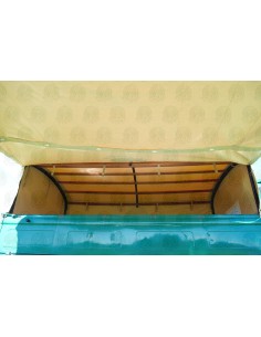 Heavy Duty Waterproof Black Cotton Side Sun Canopy fits Original Pick Up Canvas on VW T2 Splits Crew/Double Cab 2