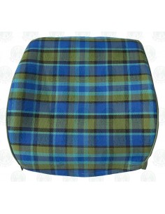 Westfalia Late Bay Full Back Seat Cover in Blue Plaid 1975 - 1979