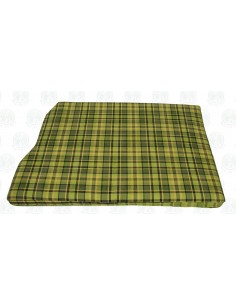 Westfalia Green Plaid Engine Foam Cover Full Width with Spare Wheel 1974-1979