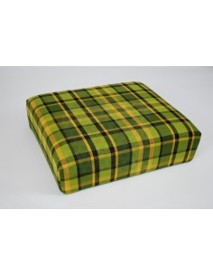 Green Plaid Stool Cover for Westfalia Late Bay Buddy Seat